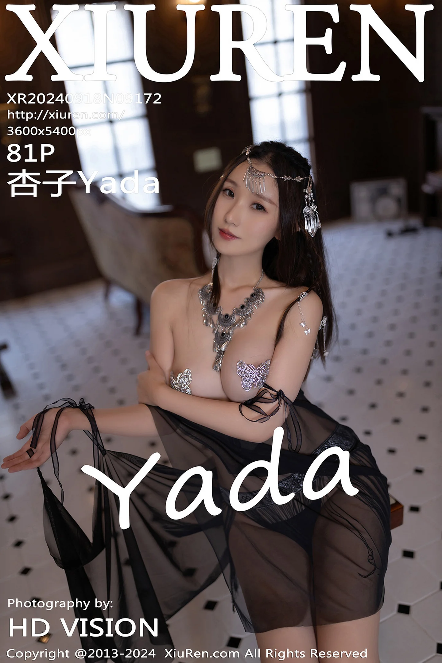 [XiuRen秀人网]No.9172_模特杏子Yada性感黑色轻透服饰露情趣内衣秀曼妙身姿诱惑写真81P-秀人网 - XiuRen.Xyz